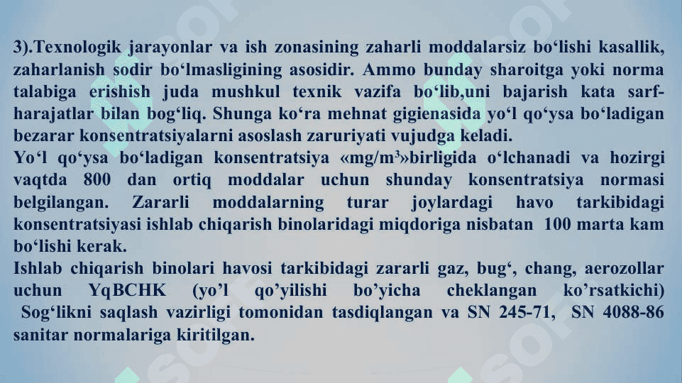 Havodagi gaz va chang miqdorini aniqlash 6