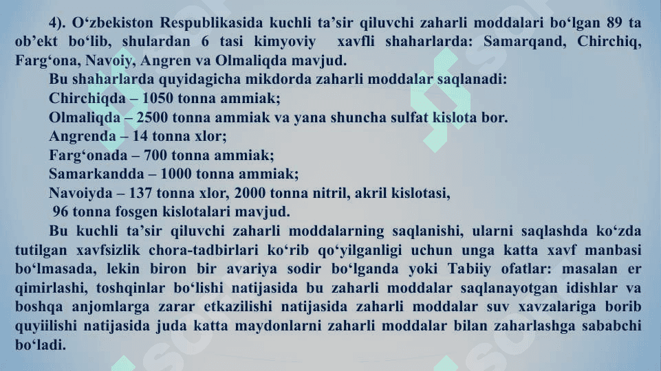 Havodagi gaz va chang miqdorini aniqlash 8