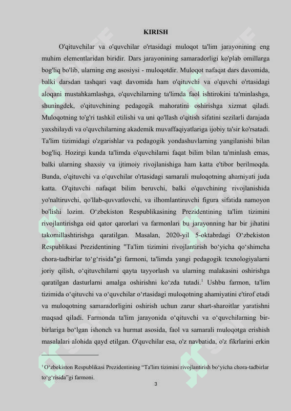 Dars hamda darsdan tashqari jarayonda õqituvchi va õquvchilar ôrtasidagi muloqot va unga qôyiladigan talablar k.docx 3