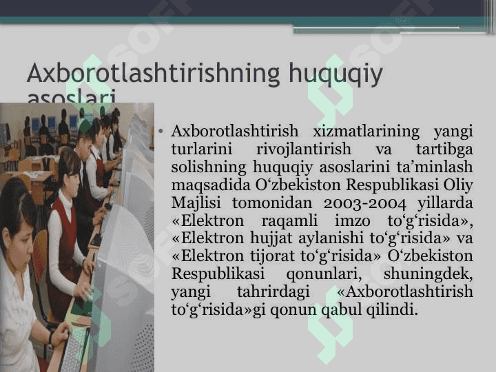 AXBOROT KOMUNIKATSIYA TEXNOLOGIYALARI 6