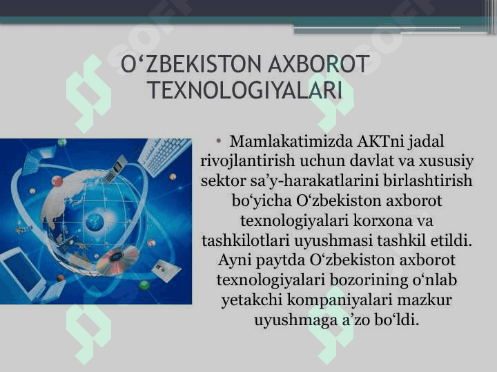 AXBOROT KOMUNIKATSIYA TEXNOLOGIYALARI 8