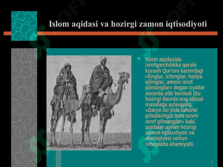 Arab davlatlarida feodalizm davridagi iqtisodiy g`oyalar 7