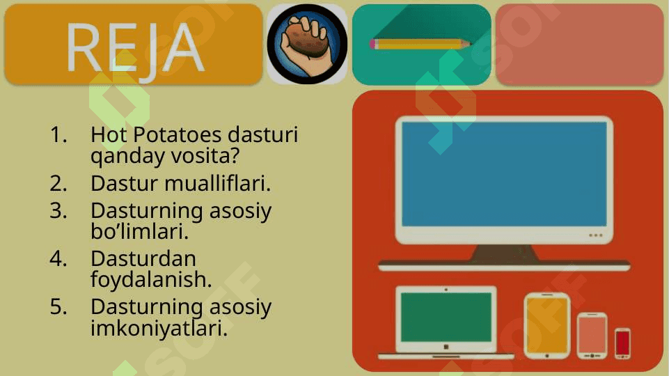 Hot potatoes dasturi haqida taqdimot prezentatsiya 2