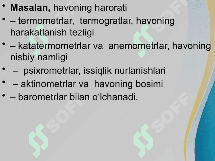 Ishlab chiqarish binolarida meterologik sharoitlari va isitish 6