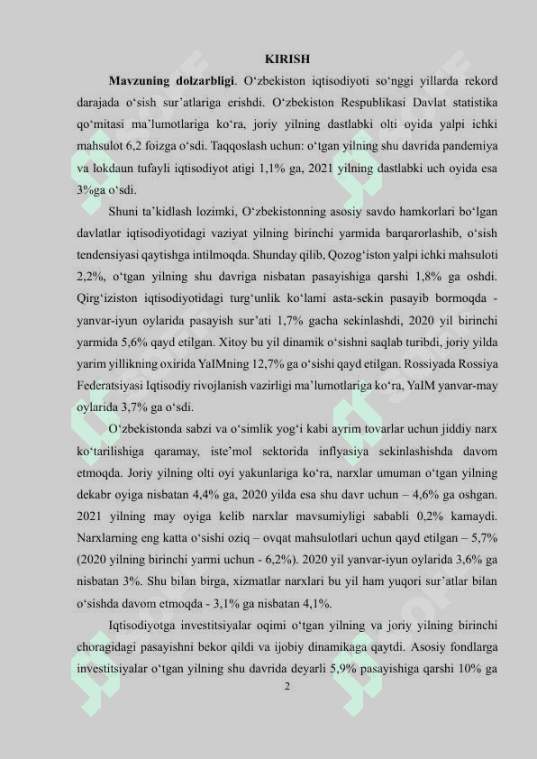 Oddiy rejali kurs ishi ( namuna) 2