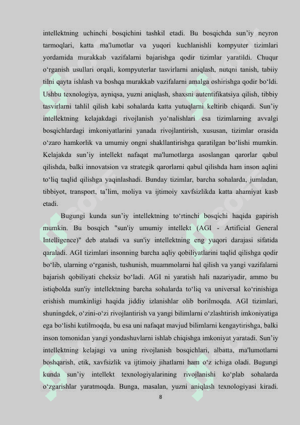 Sun'iy  intellekt asosida yuzni aniqlash dasturini ishlab chiqaish k.docx 8