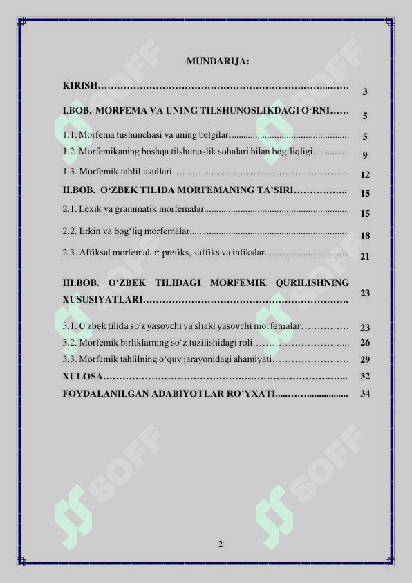 O‘zbek tili morfemikasi 2