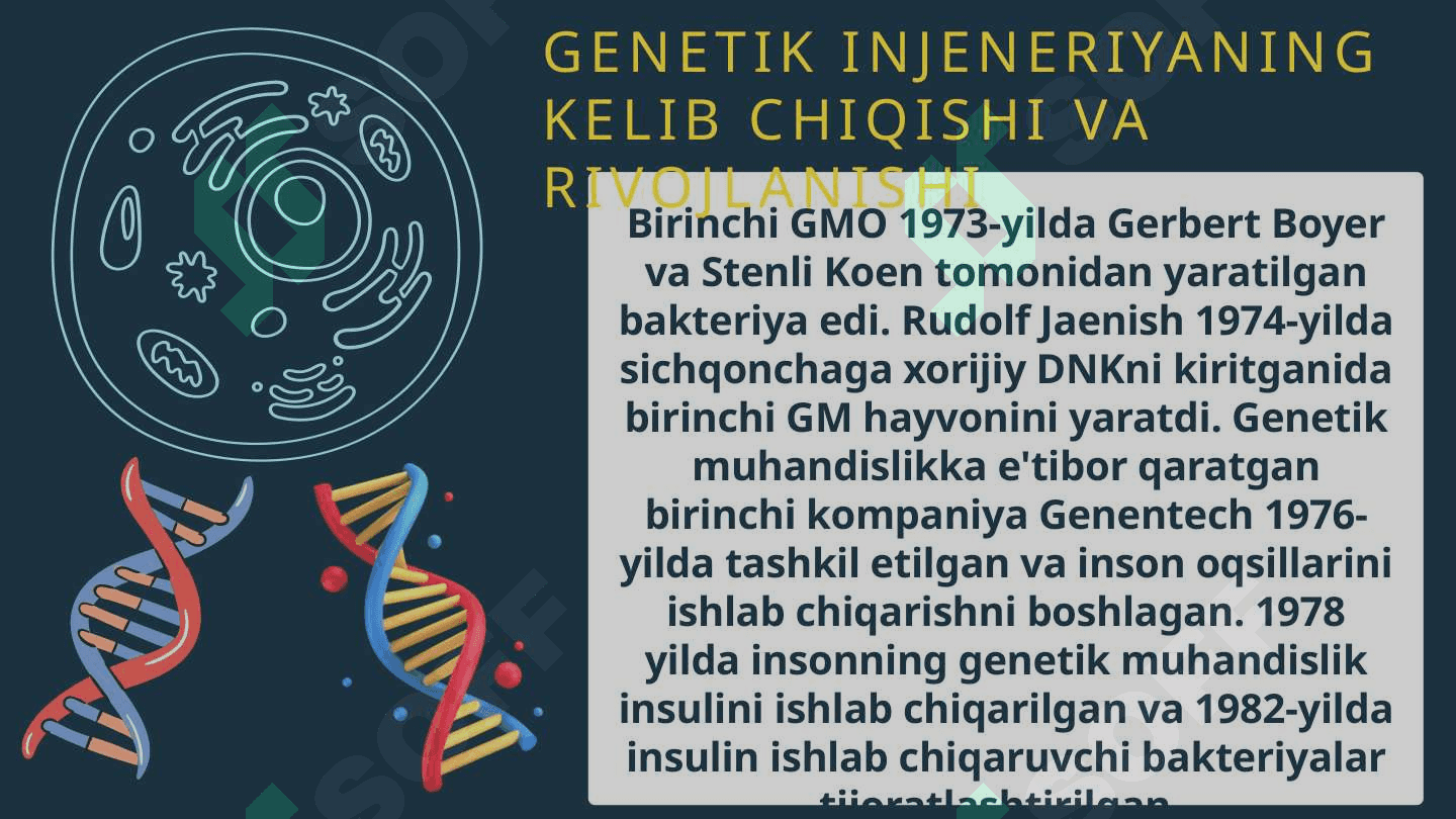 GENETIK INJENERIYA Taqdimot 3