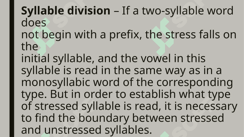 The theme: Syllable Division 4
