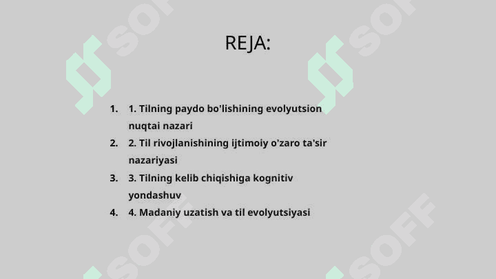 Tilning paydo bo'lishi to'g'risidagi asosiy nazariyalar 2