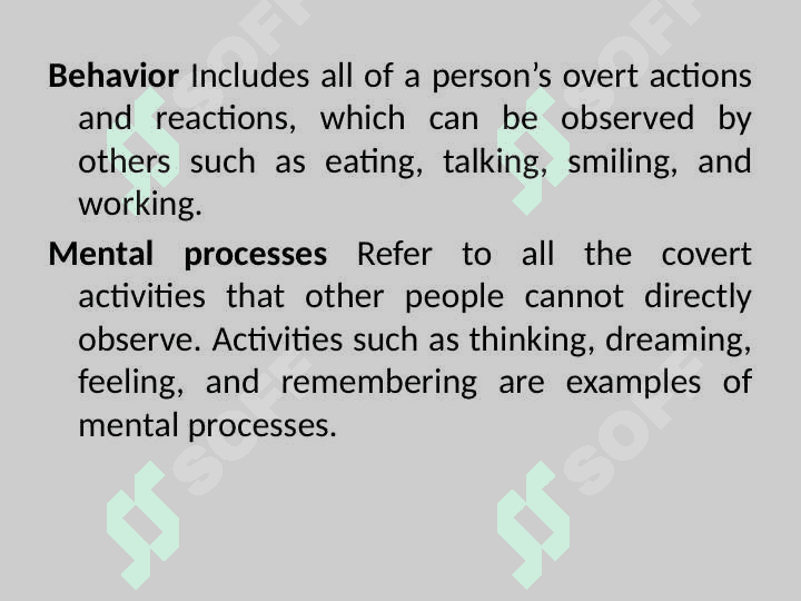 ESSENCE OF PSYCHOLOGY, Motivation and Emotion, ACADEMIC SKILLS,LEARNING and Theories of Learning, , Sensation and Perception 4