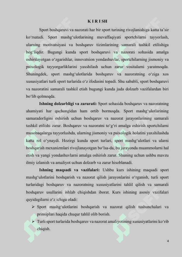 Sport mashg‘ulotlarini boshqarish va nazoratining o‘ziga xosligi 4