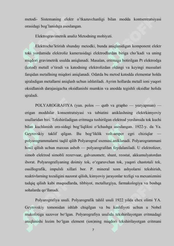 Elektrokimyoviy analiz metodlari 7
