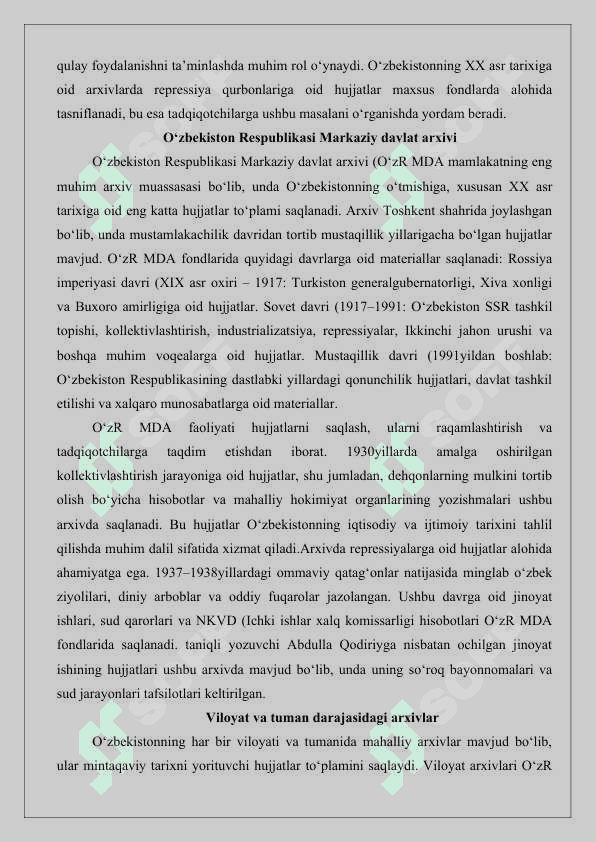 O‘zbekistonning XX asr tarixiga oid arxiv manbalari 25 4
