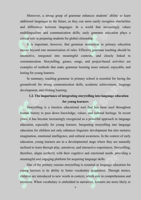 Using stoeytelling in teaching grammar in 5th grades 6