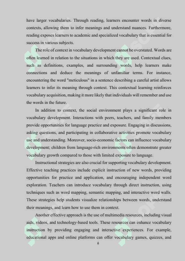 Methods to improve vocabulary in learning foreign language 6