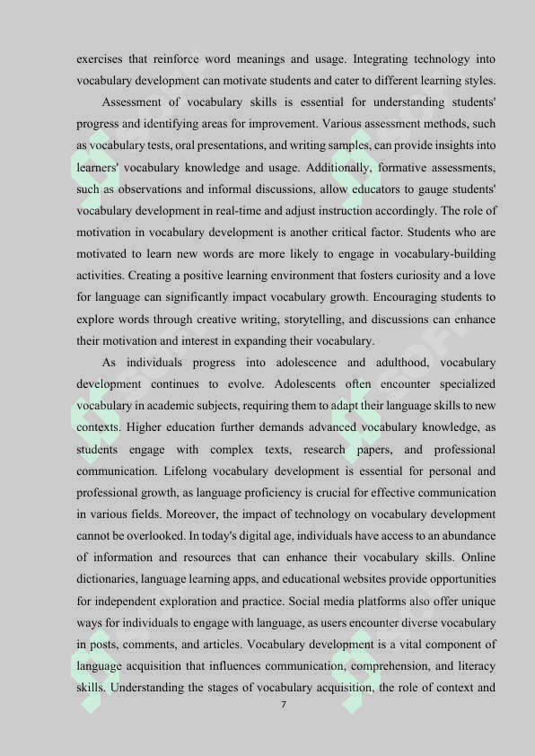 Methods to improve vocabulary in learning foreign language 7