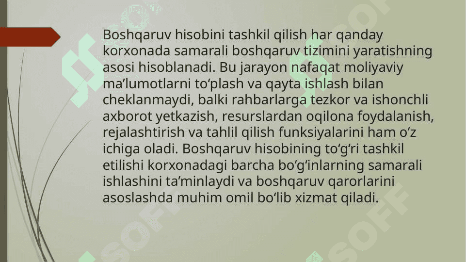 BOSHQARUV HISOBINI TASHKIL QILISH 3