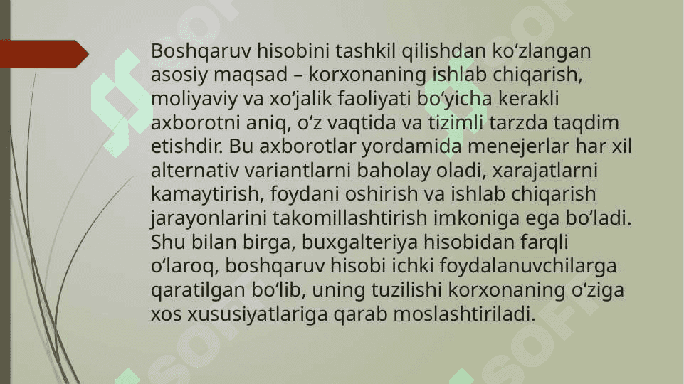 BOSHQARUV HISOBINI TASHKIL QILISH 4