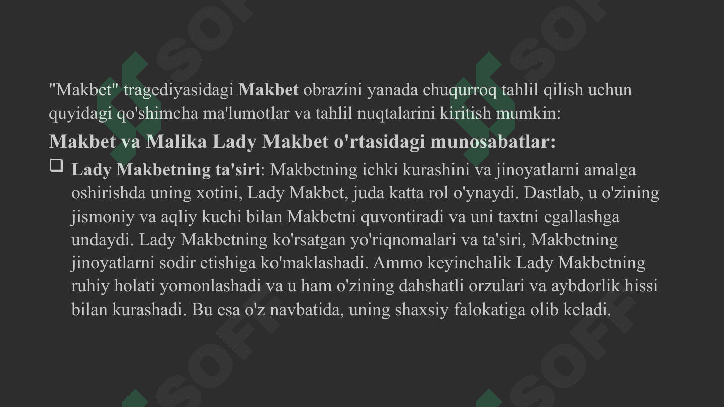“Makbet” tragediyasida Makbet obrazi 2