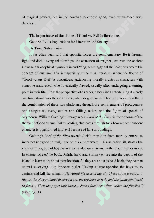 Course work  The Representation of Good and Evil in J.K. Rowling's Harry Potter and the Philosopher's Stone 5
