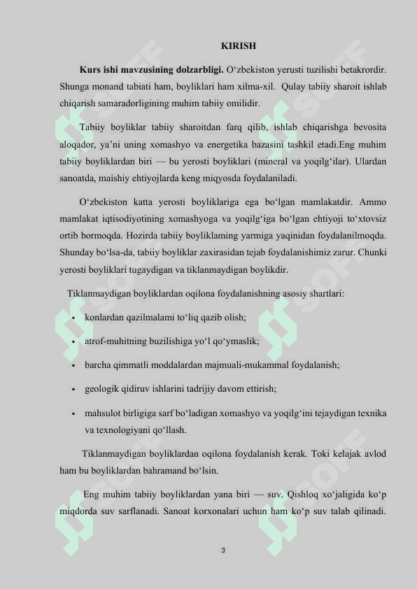 O‘zbekistonning tabiati va tabiiy boyliklarini muhofaza qilish 3
