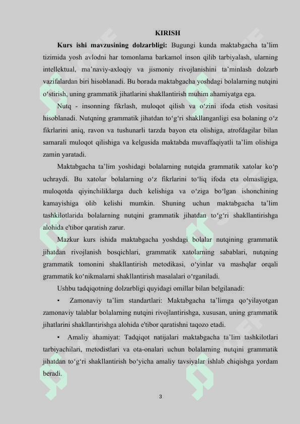 Maktabgacha ta’limda nutqning gramatik tomonini shakllantirish metodikasi 2