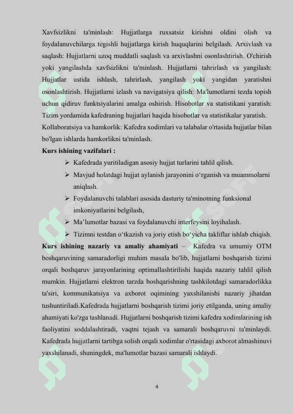 OTM kafedrasi hujjatlarini boshqarish tizimi 4