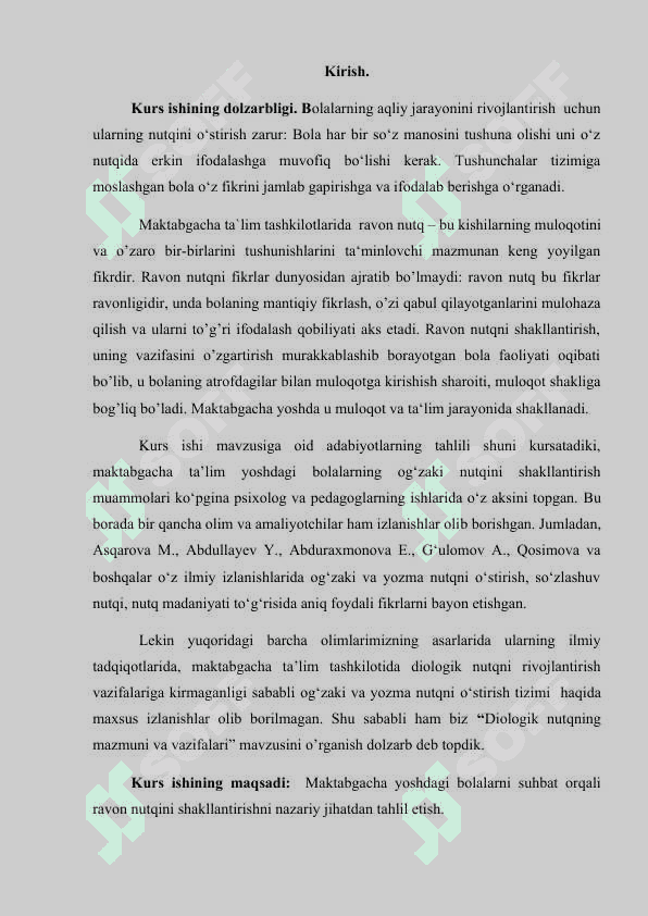 Maktabgacha yoshdagi bolalarni suhbat orqali ravon nutqini shakllantirish 2