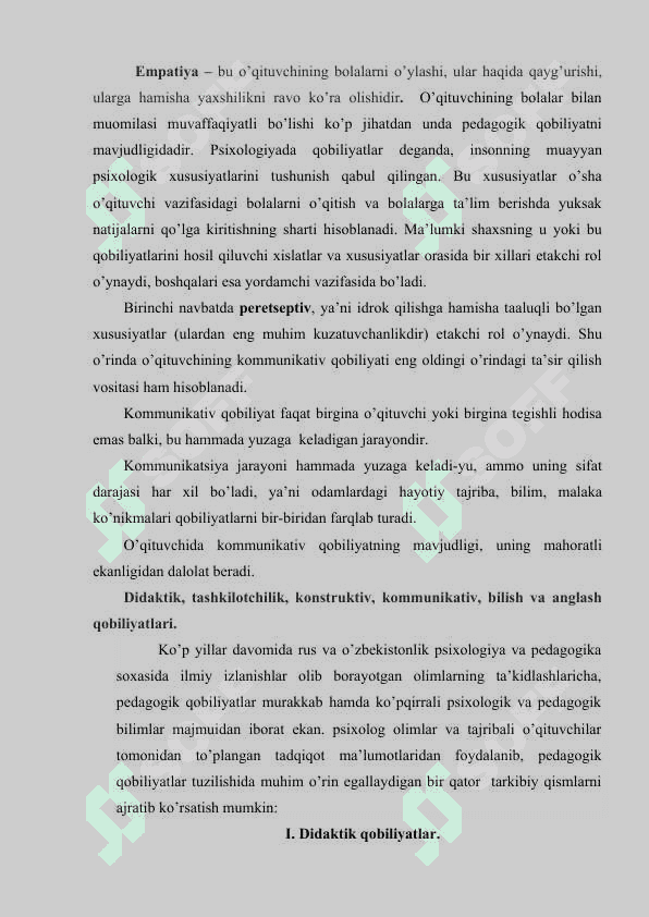 O’QITUVCHI FAOLIYATIDA PEDAGOGIK QOBILIYATNI SHAKLLANTIRISH 8