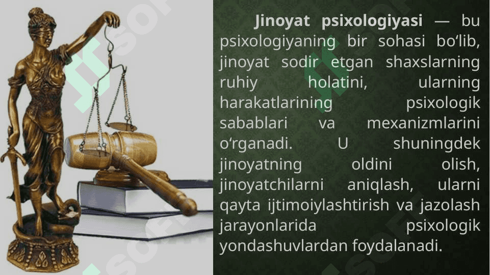 Jinoyatni aniqlashning psixologik xususiyatlari 5