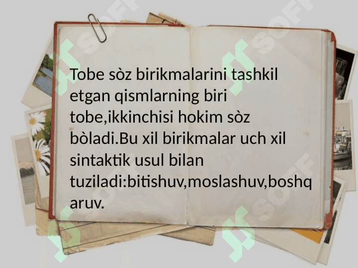 So'z birikmasi va so'z birikmasi shakllari 2