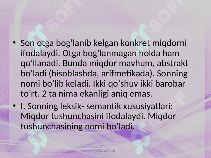 Son so’z turkumi 4
