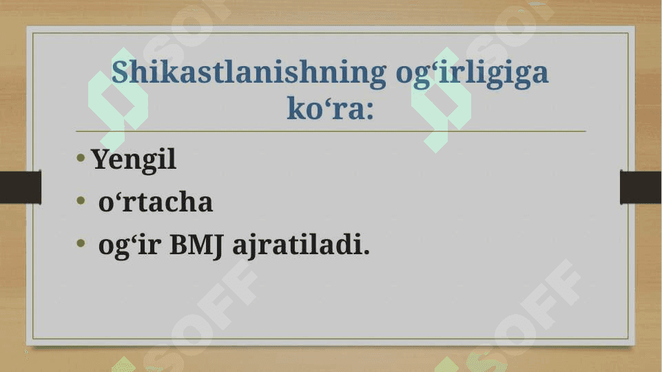 Bosh miya travmalari 2