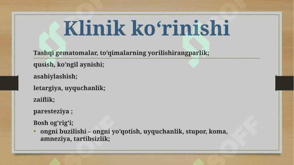 Bosh miya travmalari 6