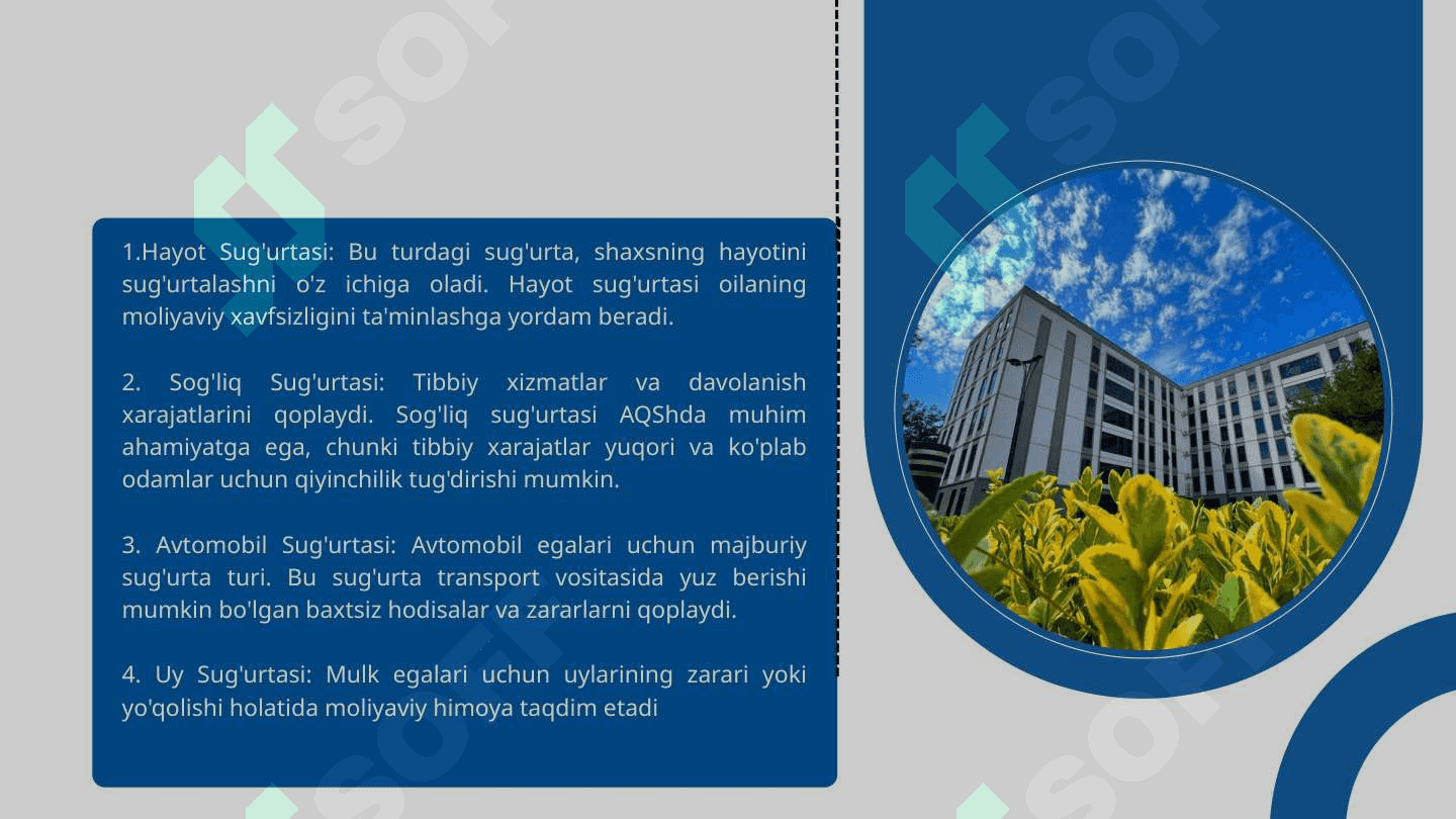 Amerika qo`shma shtatlari Sug`urta bozori 3