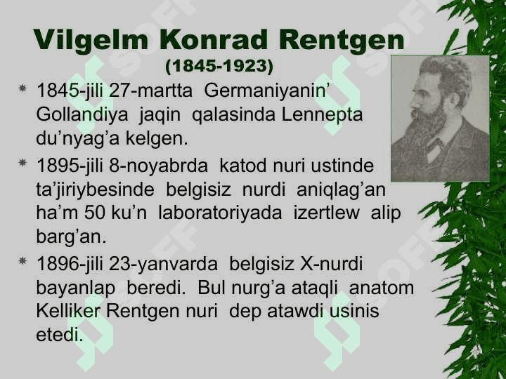 Rentgenologik tekseriw usili 3