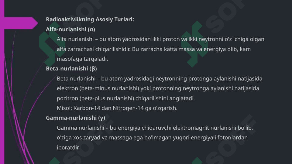 Tabiiy va sun’iy radioaktivlik 3