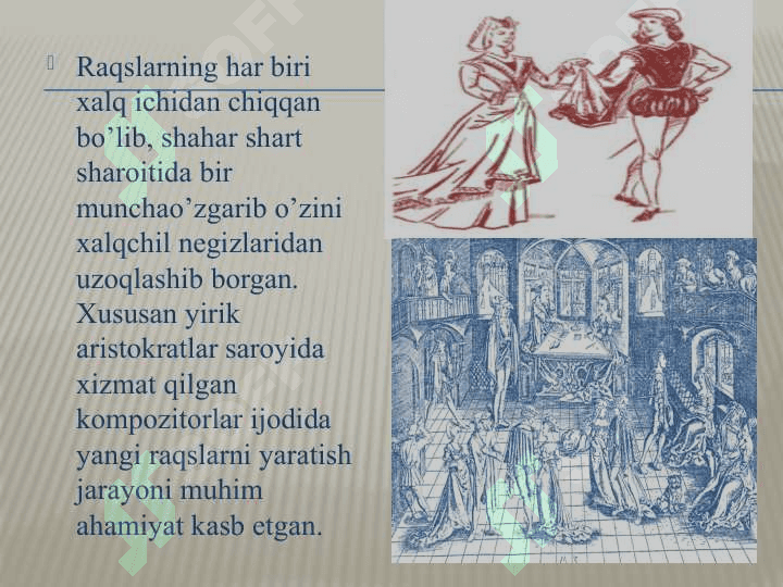 O’rta asr G’arbiy yevropa mamlakatlarida raqs san’ati 3