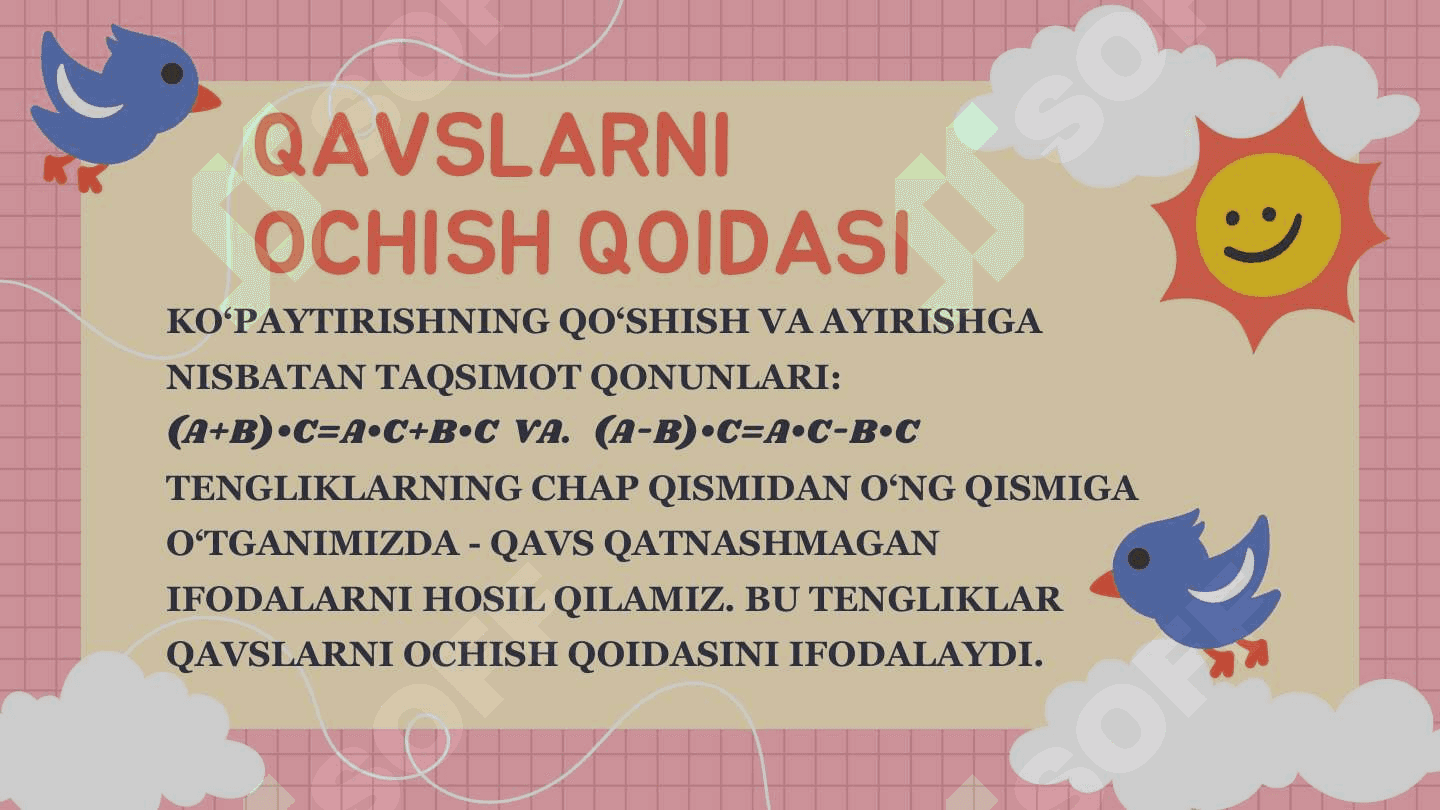 Ifodalarni soddalashtirish 2