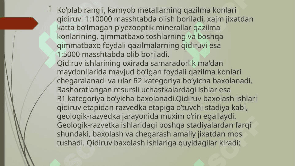 Geologik qidiruv ishlarining turlari maqsadi va vazifasi 4