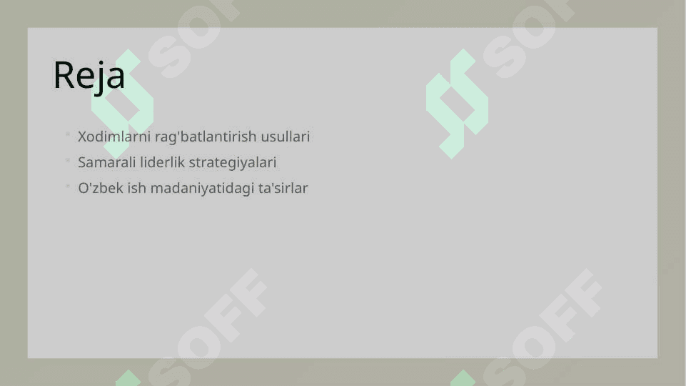 Xodimlarga samarali ta'sir etish yo'llari 2