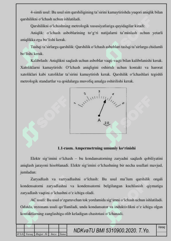 Elektr kattaliklarni o‘lchash stendini yaratish 5