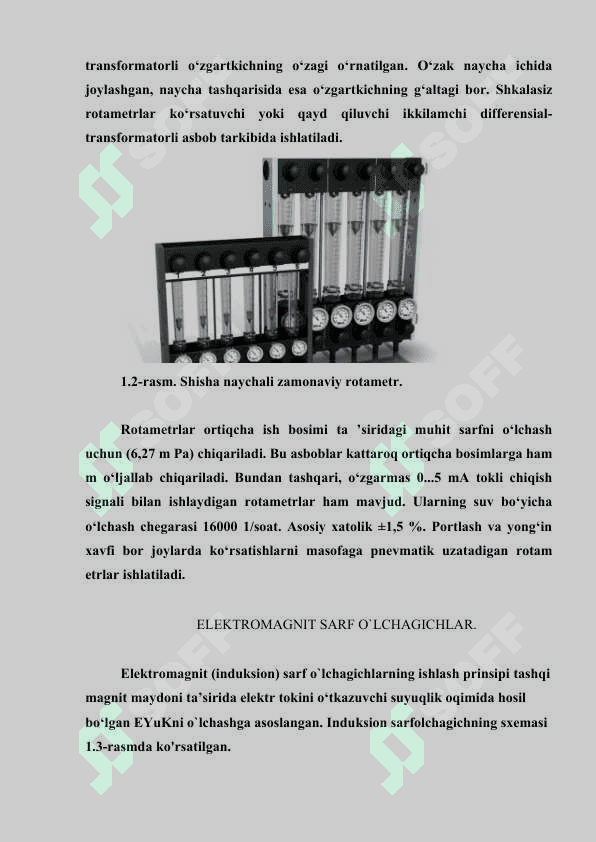 Suyuqlik va gazlar sarfini o'lchash 8