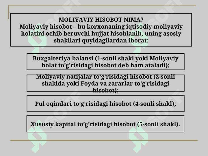 Moliyaviy hisobotlarni tayyorlash 3