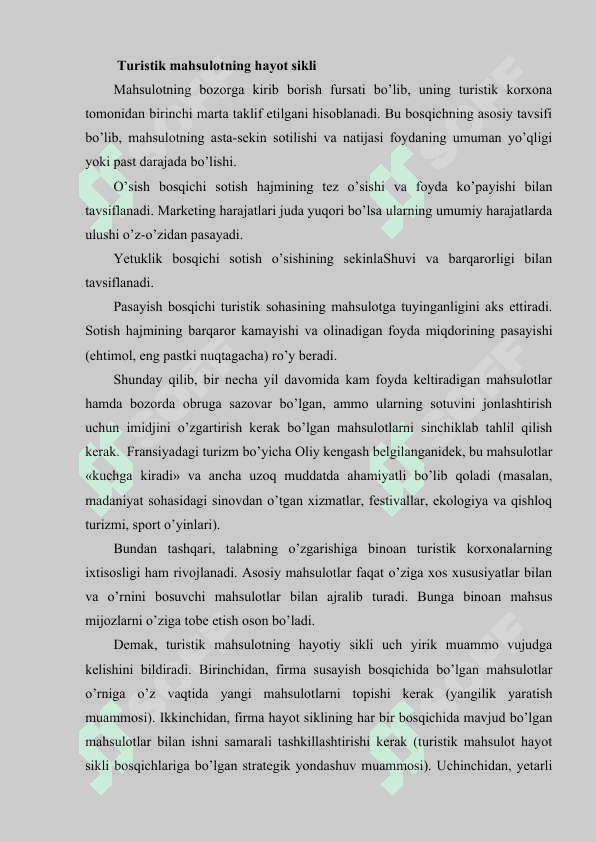 Tur mahsulotlarning tan narxini aniqlash 4