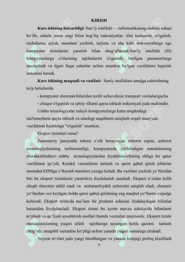 15. SUNIY INTELEKT UCHUN ZARURIY DASTURIY VOSITALAR. MASHINALI O’QITISH ASOSLARI..docx 2