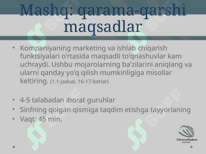 Logistika va tarqatish tuzilmalariga kirish 8