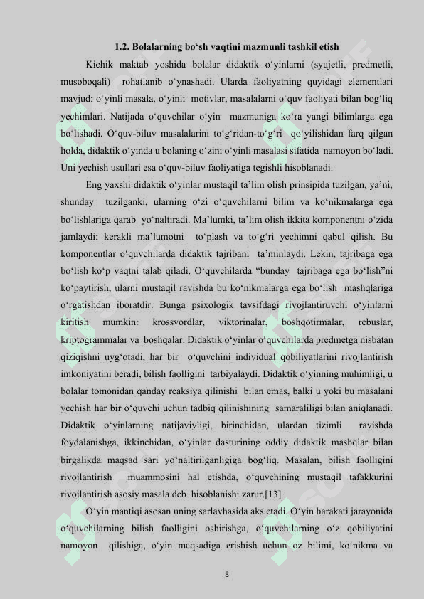 BOLANING BO‘SH VAQTINI TASHKIL ETISHDA ISLOM TA’LIMOTIDAN FOYDALANISH.docx 7