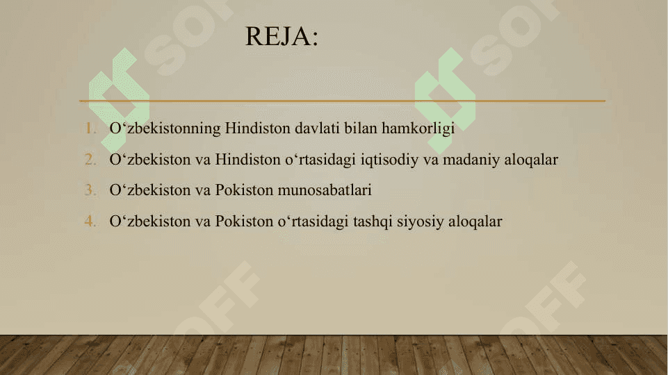Oʻzbekistonning Hindiston va Pokiston bilan hamkorligi 3